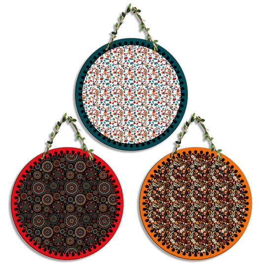 Sehaz Artworks Set of 3 Circle Wall Hanging