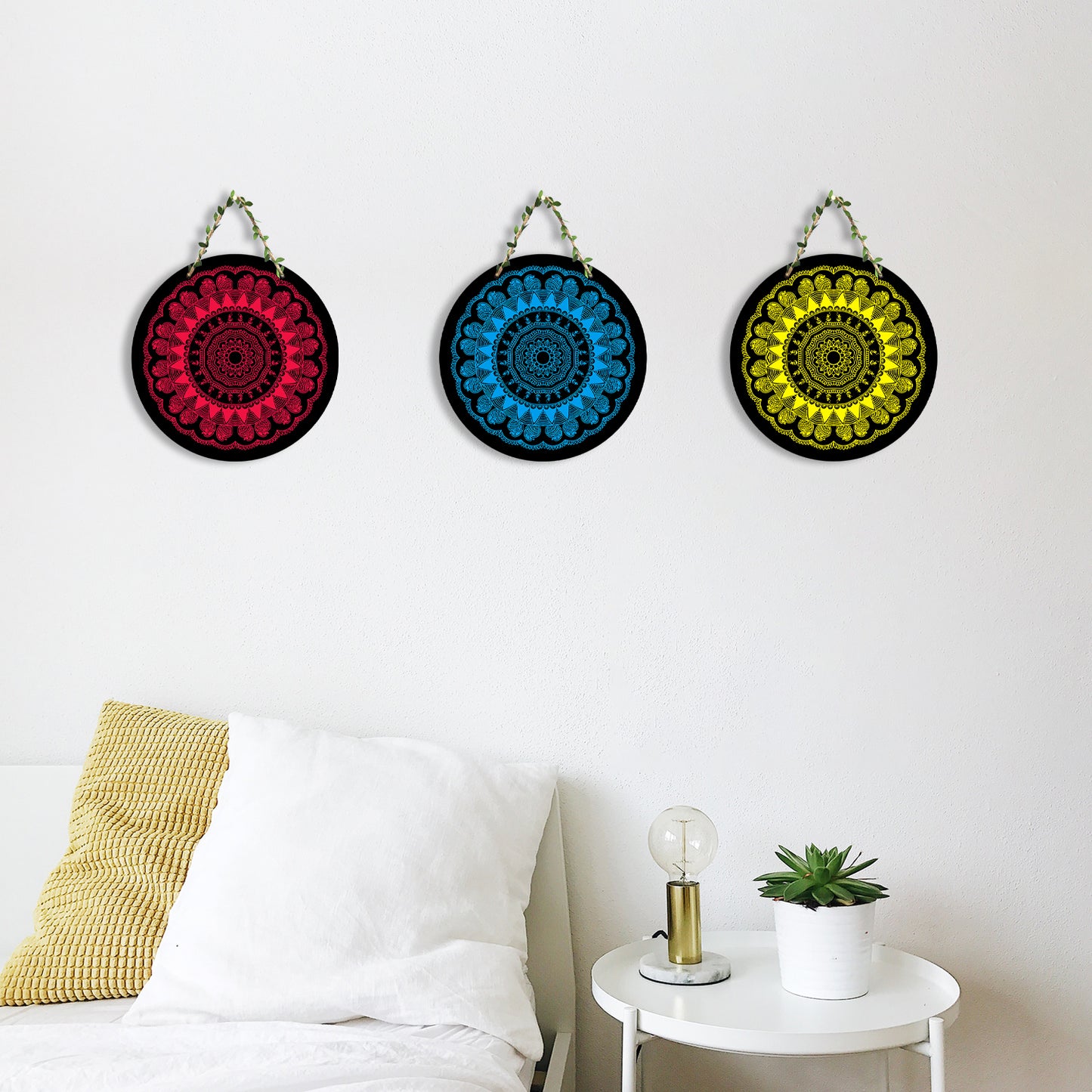 Sehaz Artworks Set of 3 Circle Wall Hanging