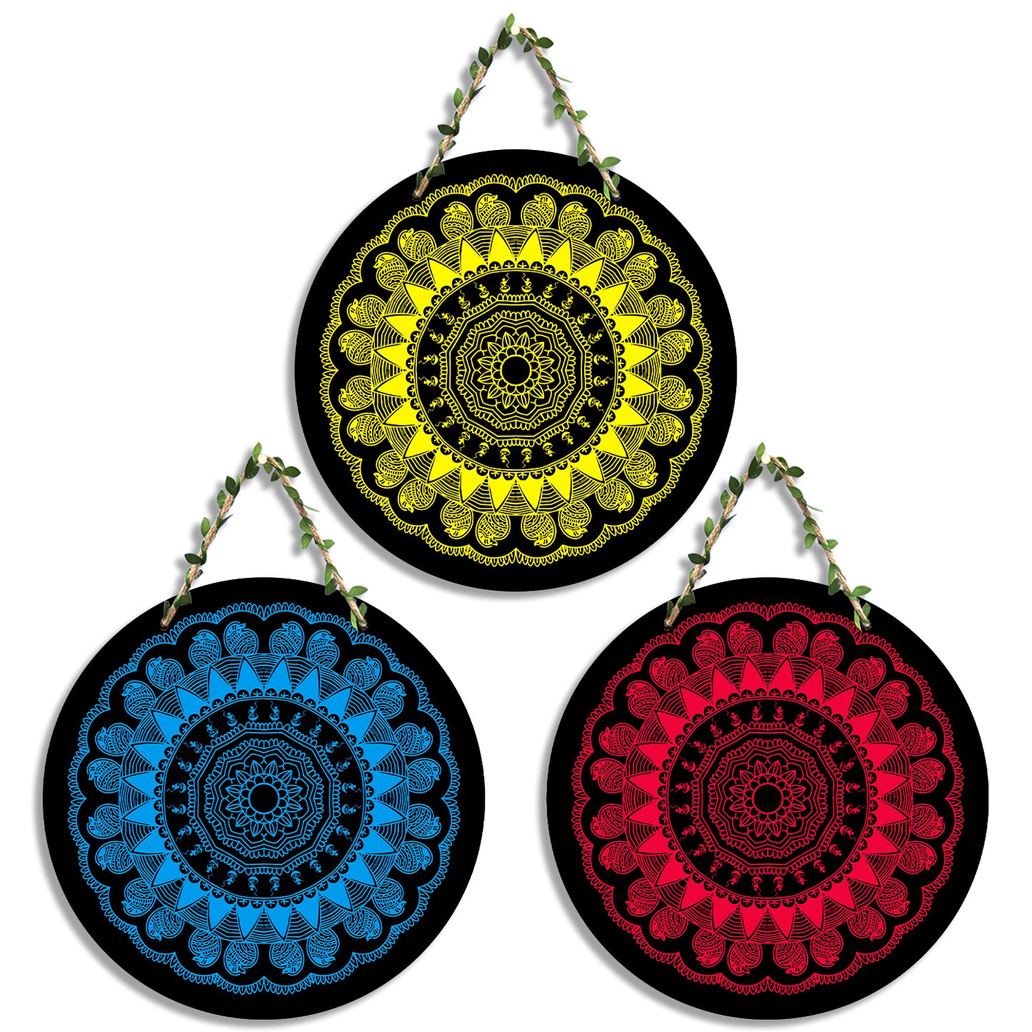 Sehaz Artworks Set of 3 Circle Wall Hanging