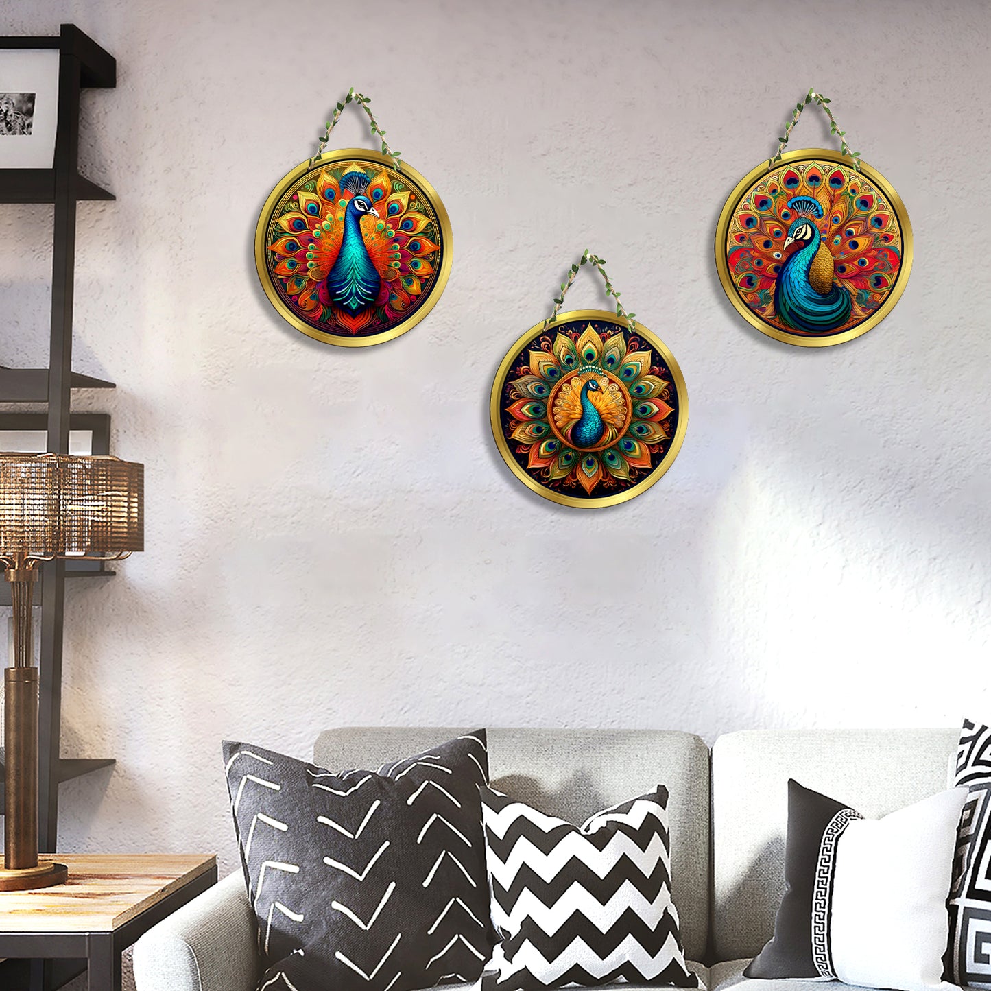 Sehaz Artworks Set of 3 Circle Wall Hanging