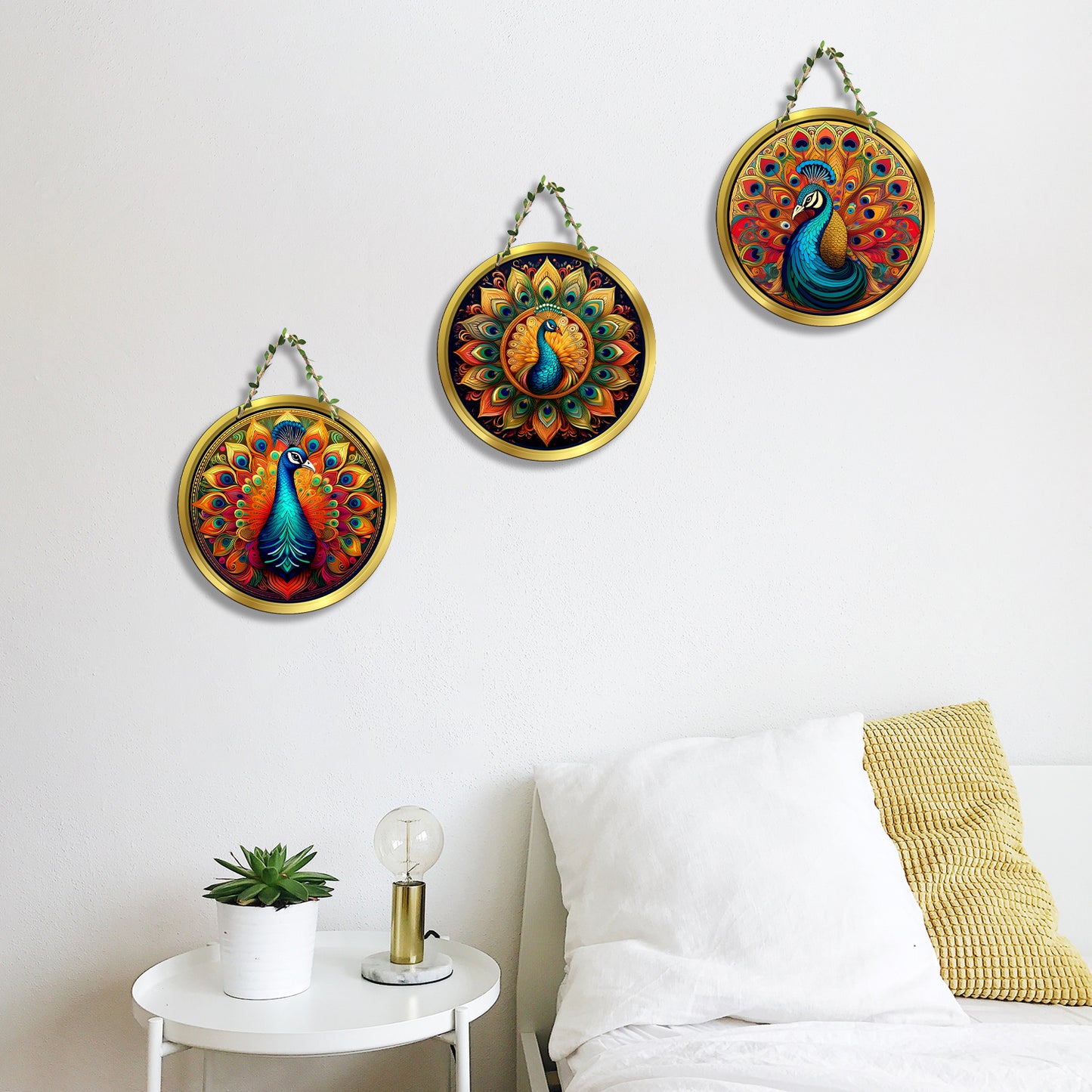 Sehaz Artworks Set of 3 Circle Wall Hanging