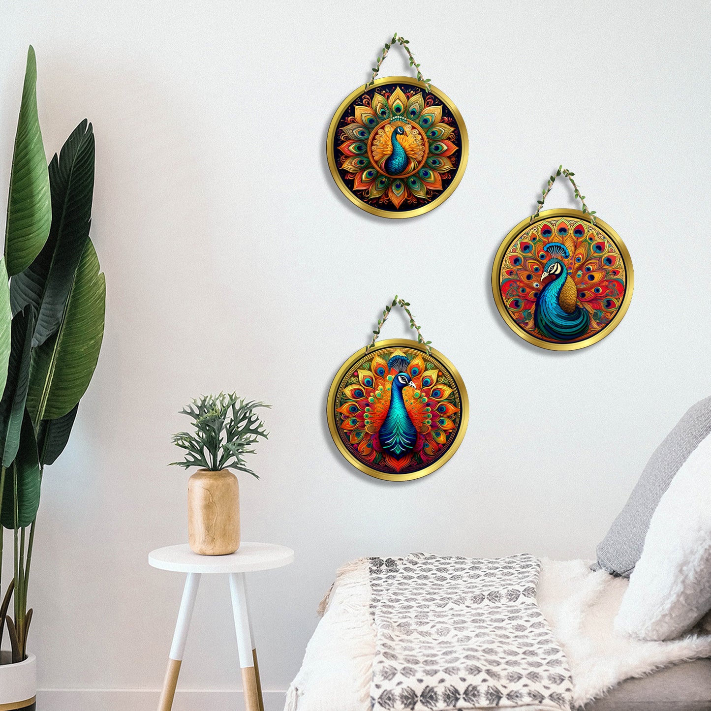 Sehaz Artworks Set of 3 Circle Wall Hanging