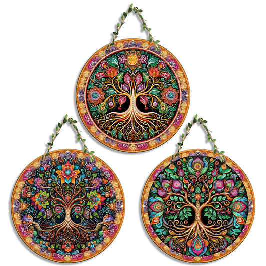 Sehaz Artworks Set of 3 Circle Wall Hanging