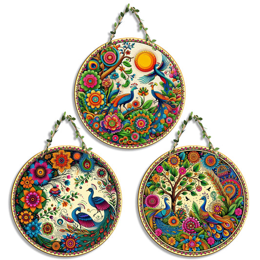 Sehaz Artworks Set of 3 Circle Wall Hanging