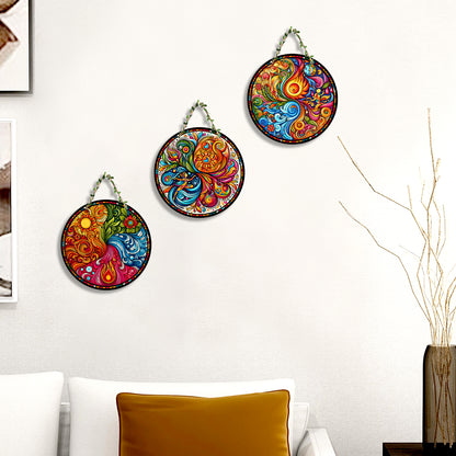 Sehaz Artworks Set of 3 Circle Wall Hanging