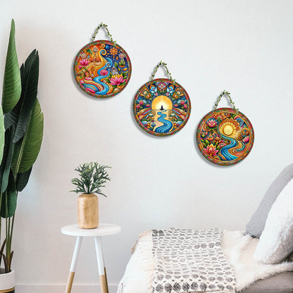 Sehaz Artworks Set of 3 Circle Wall Hanging