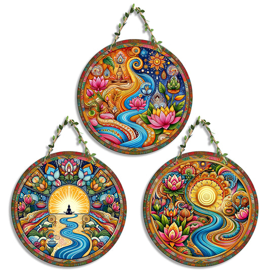 Sehaz Artworks Set of 3 Circle Wall Hanging