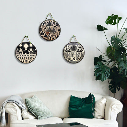 Sehaz Artworks Set of 3 Circle Wall Hanging