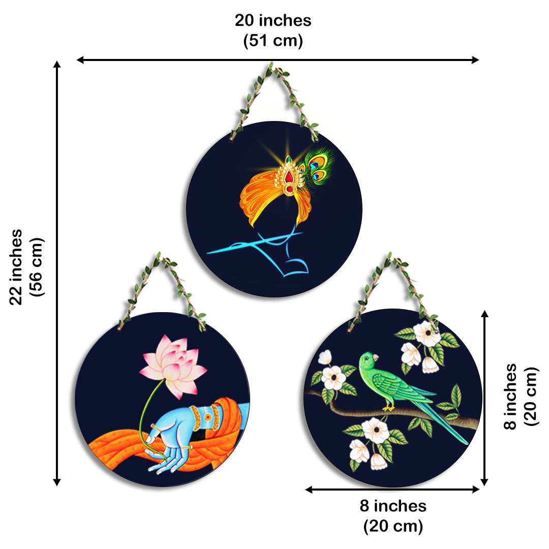 Circular Shape Wall Hanging Set of 3