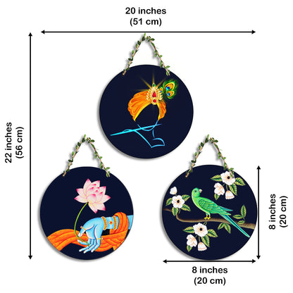 Circular Shape Wall Hanging Set of 3