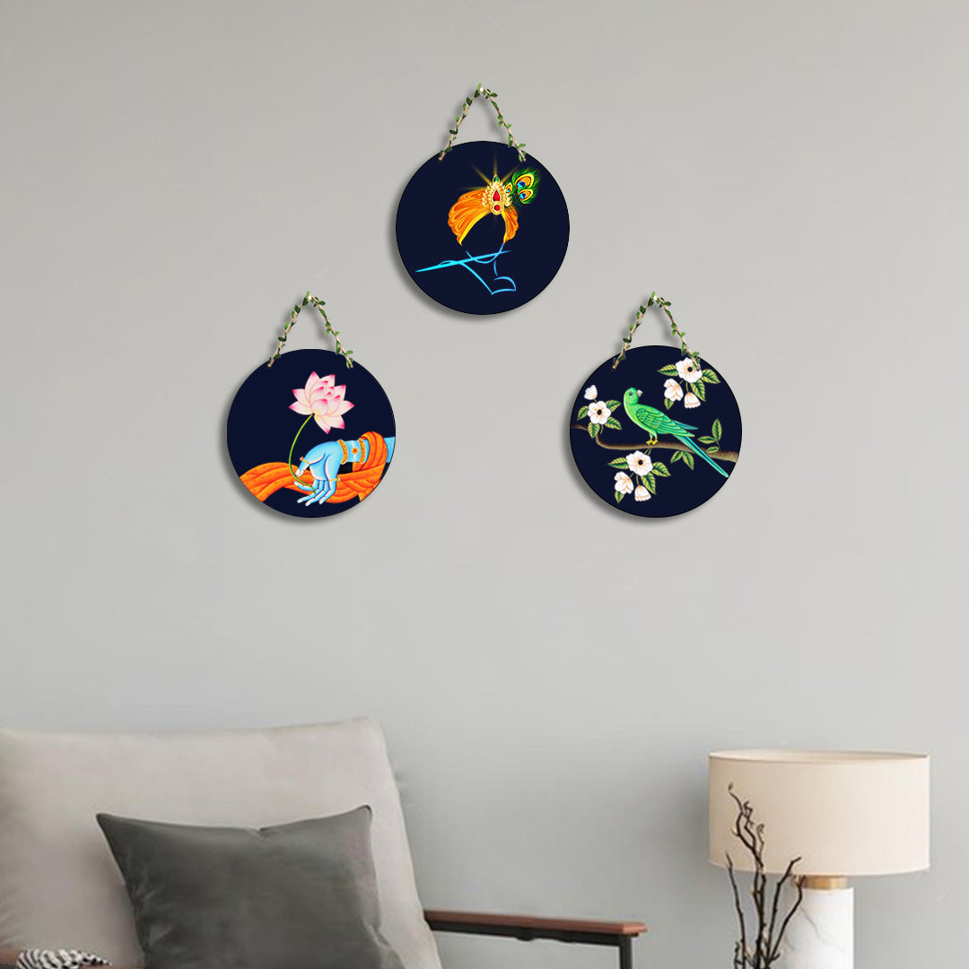 Circular Shape Wall Hanging Set of 3