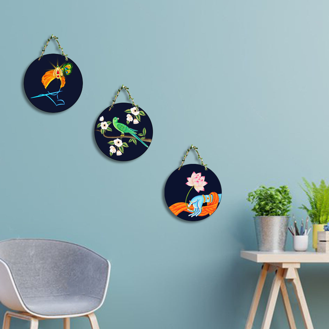 Circular Shape Wall Hanging Set of 3