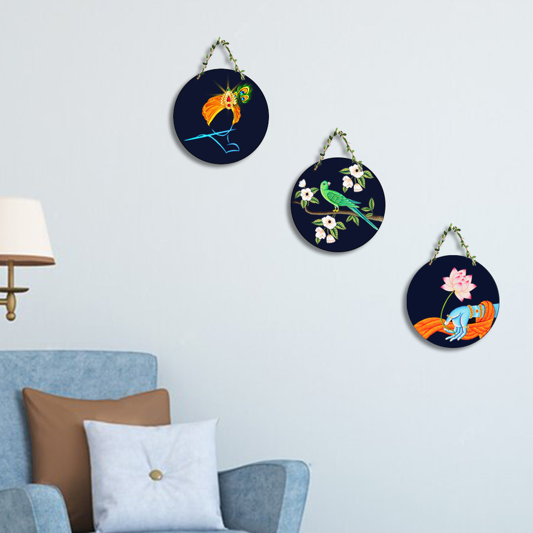 Circular Shape Wall Hanging Set of 3