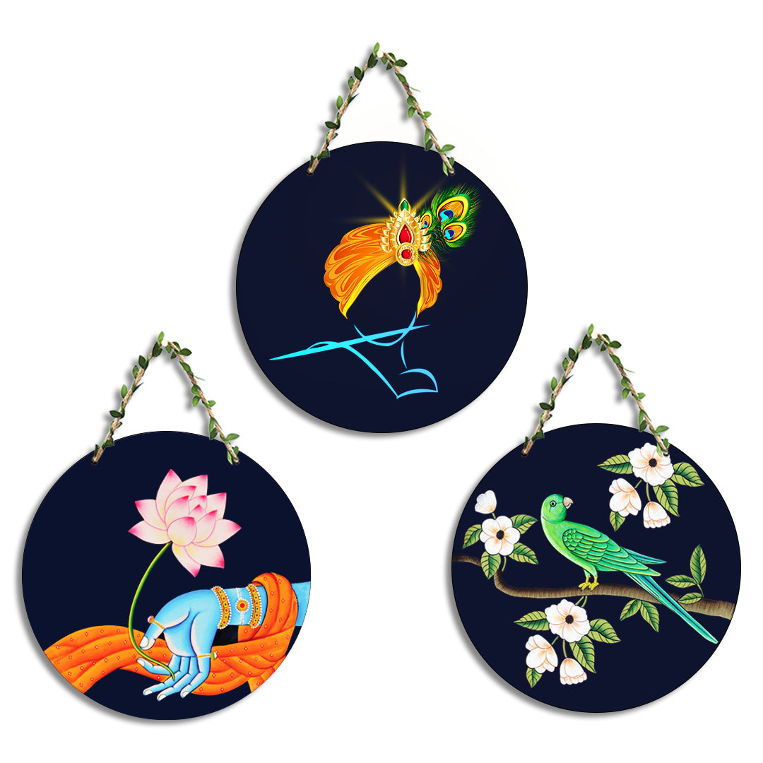 Circular Shape Wall Hanging Set of 3