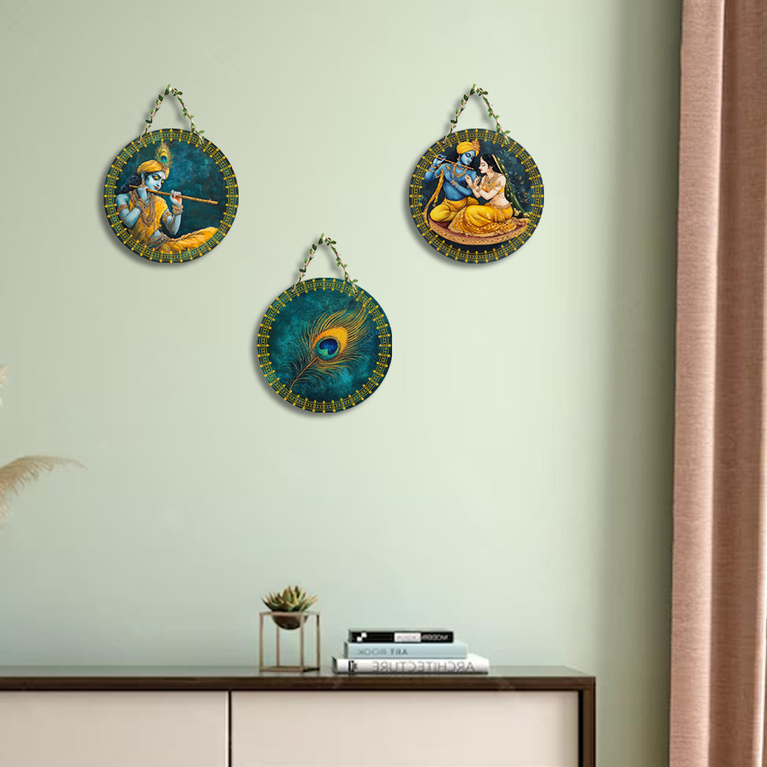 Circular Shape Wall Hanging Set of 3