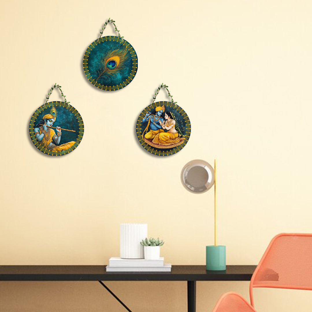 Circular Shape Wall Hanging Set of 3