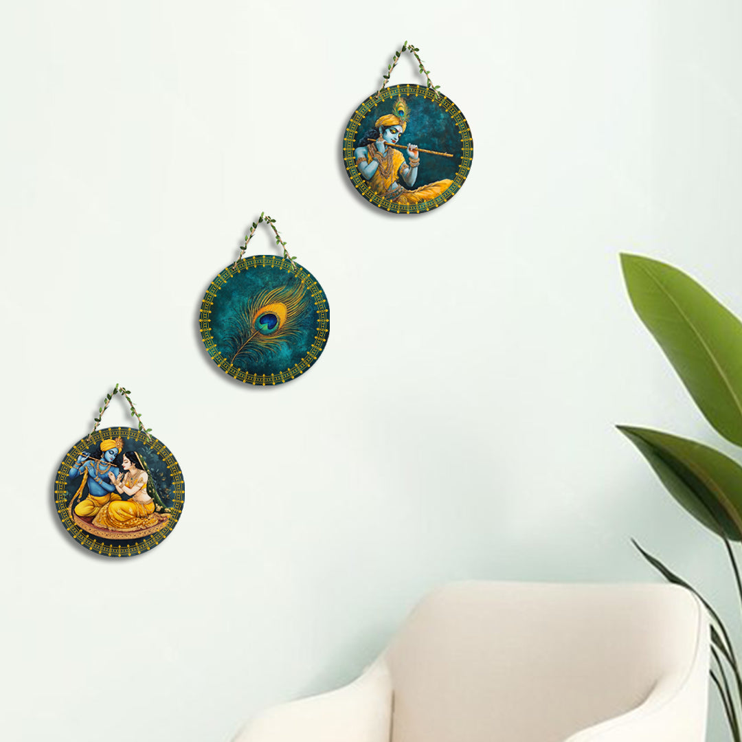 Circular Shape Wall Hanging Set of 3