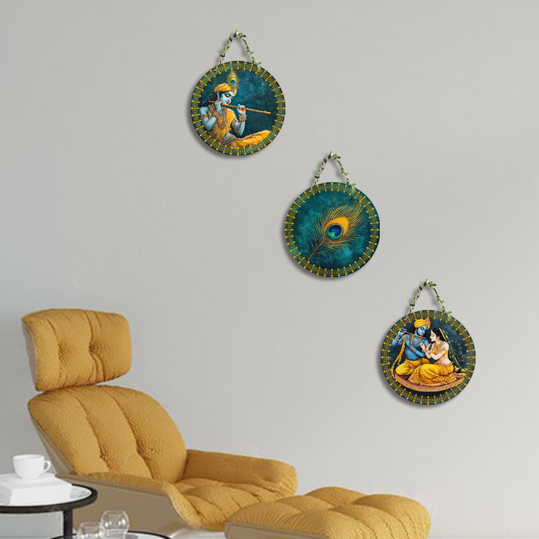 Circular Shape Wall Hanging Set of 3