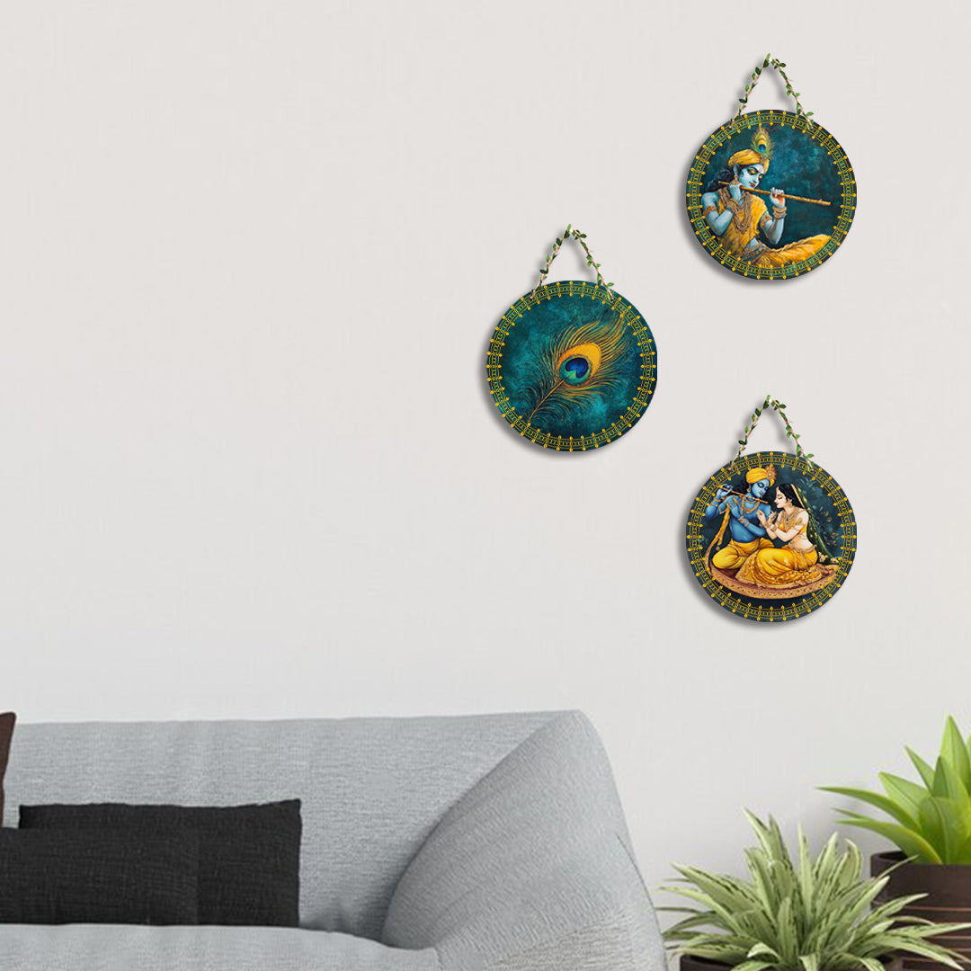 Circular Shape Wall Hanging Set of 3