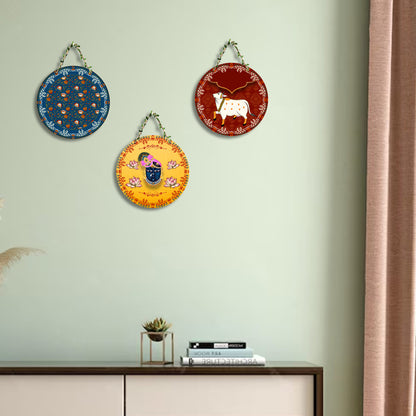 Circular Shape Wall Hanging Set of 3