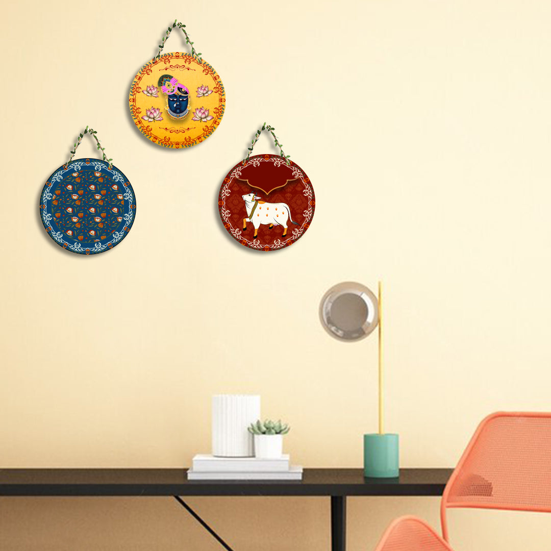 Circular Shape Wall Hanging Set of 3