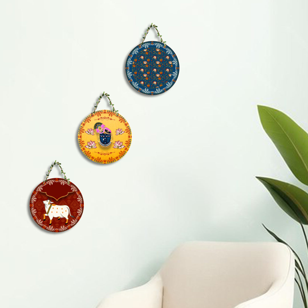 Circular Shape Wall Hanging Set of 3