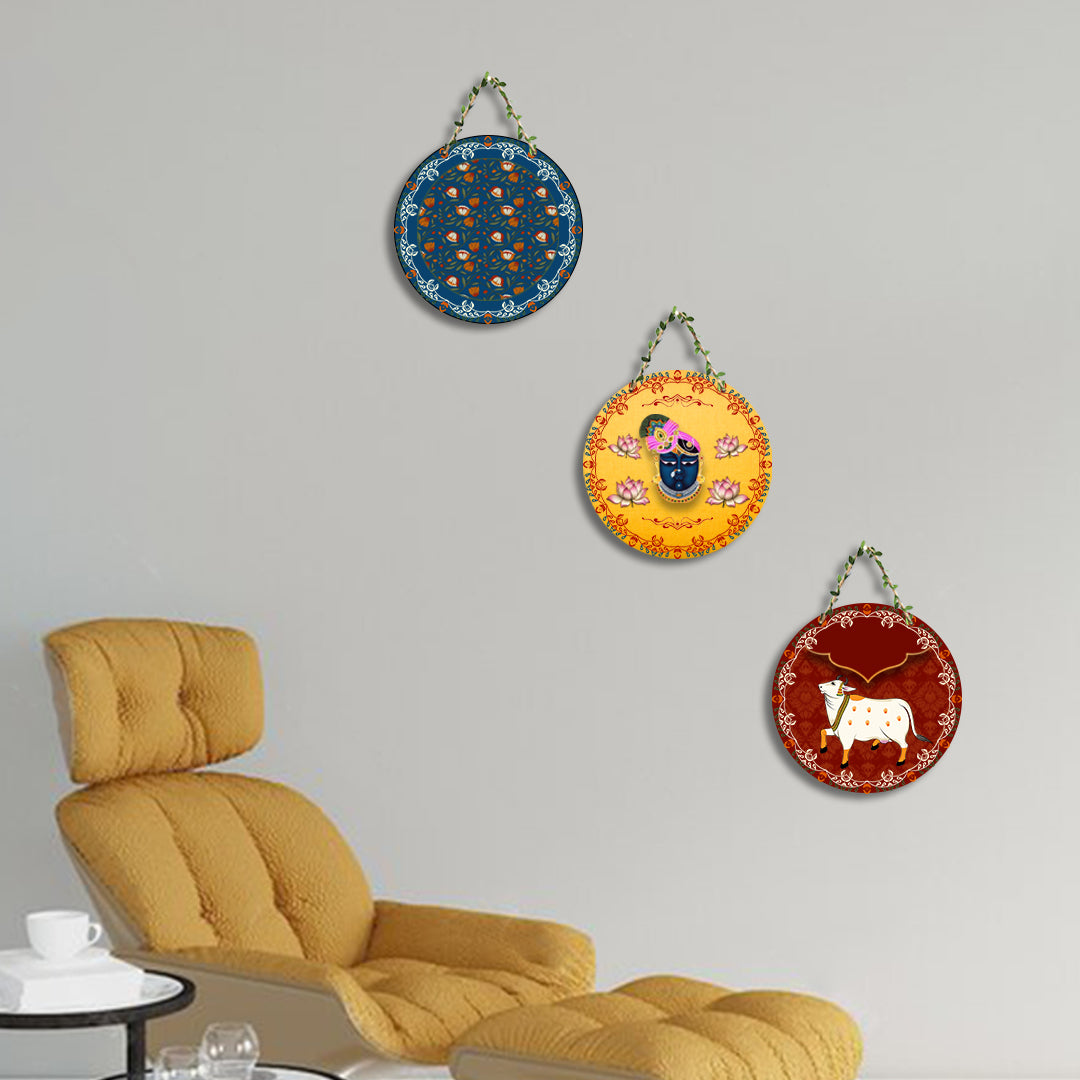 Circular Shape Wall Hanging Set of 3