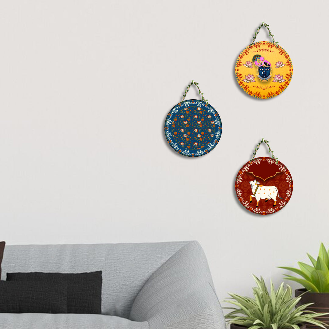 Circular Shape Wall Hanging Set of 3