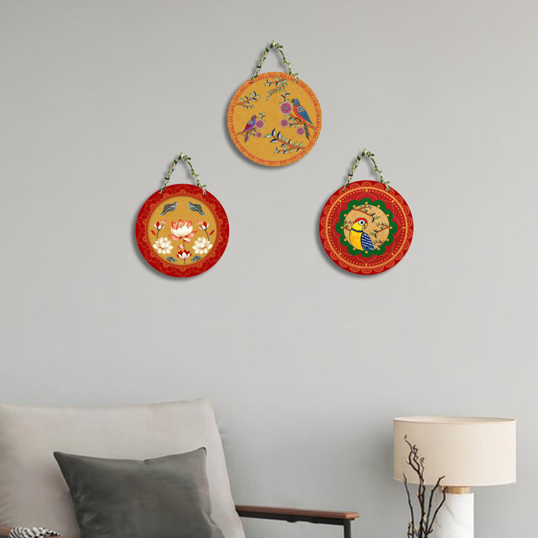 Circular Shape Wall Hanging Set of 3