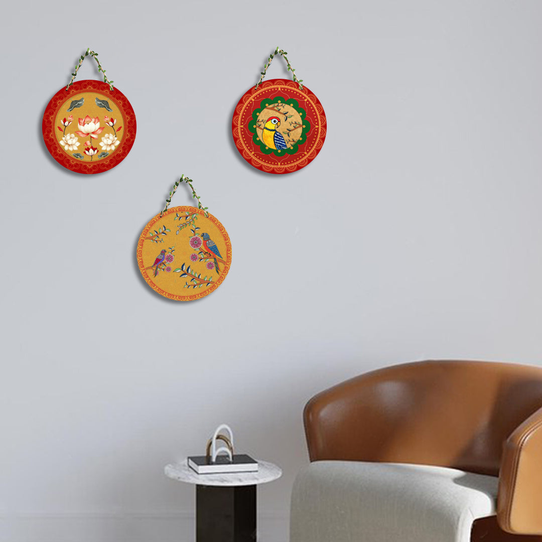 Circular Shape Wall Hanging Set of 3