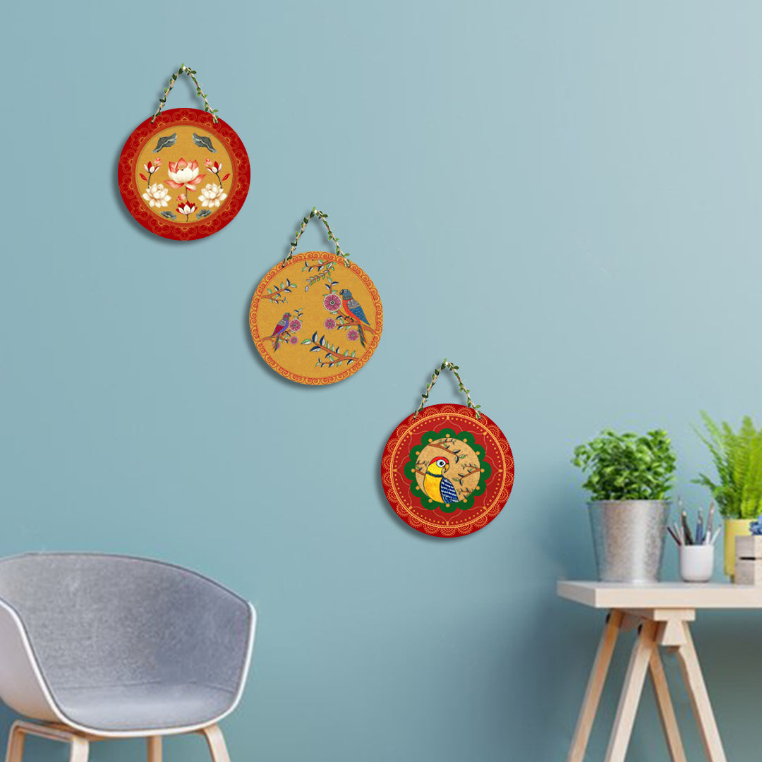 Circular Shape Wall Hanging Set of 3