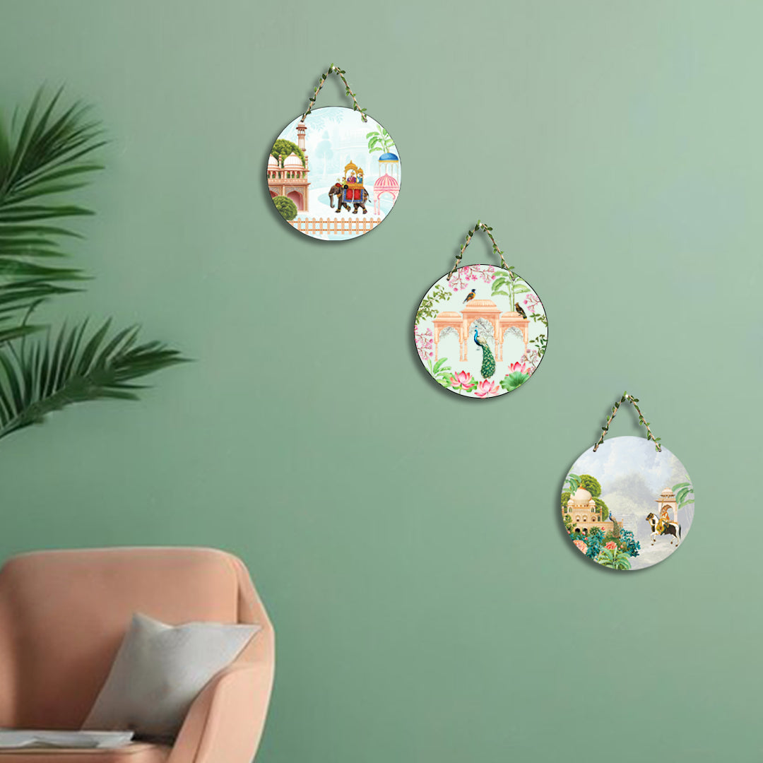 Circular Shape Wall Hanging Set of 3