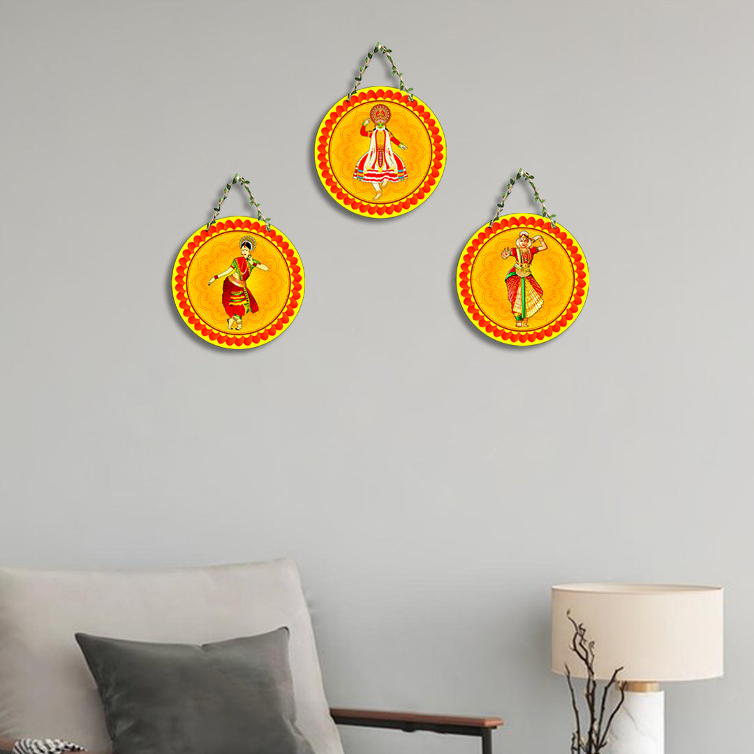 Circular Shape Wall Hanging Set of 3