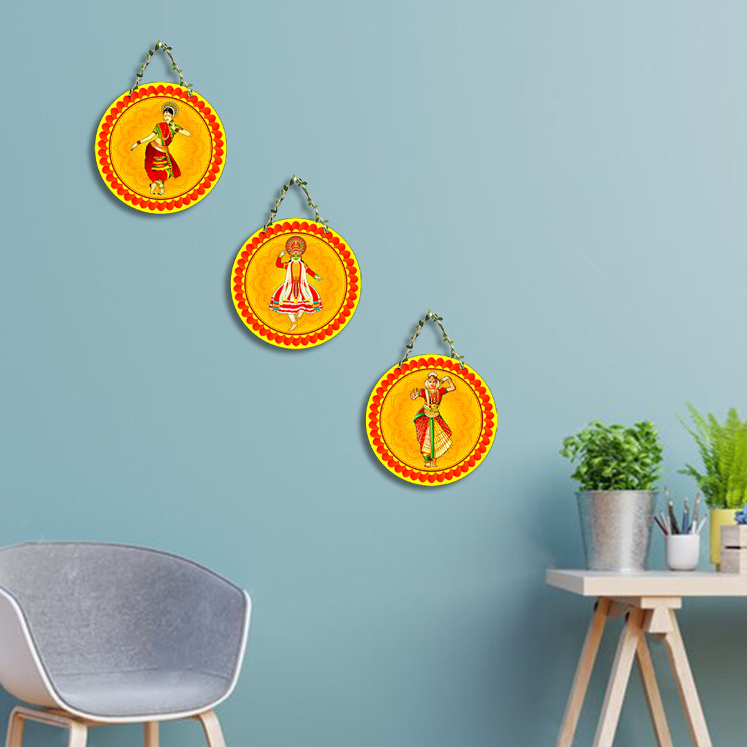 Circular Shape Wall Hanging Set of 3