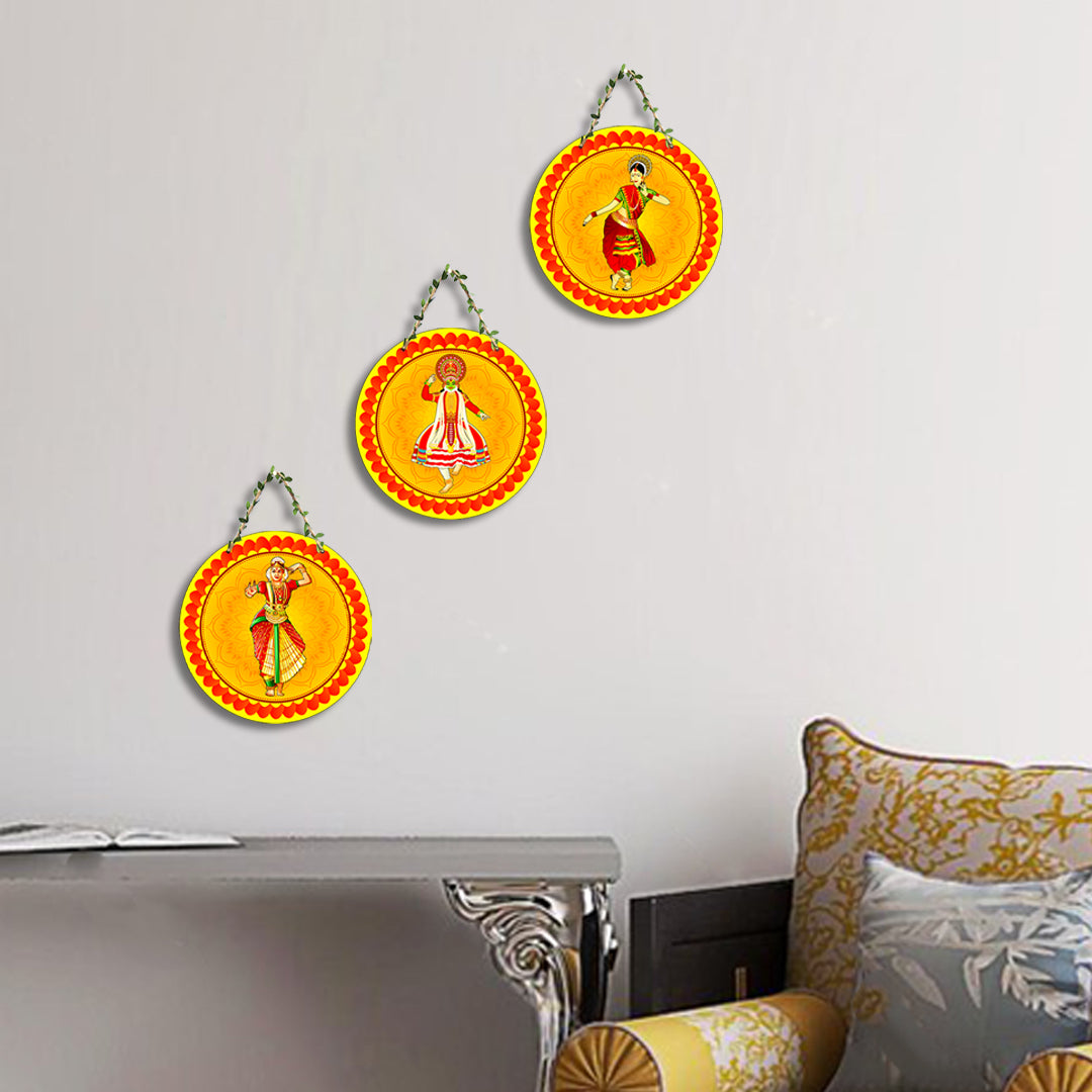 Circular Shape Wall Hanging Set of 3