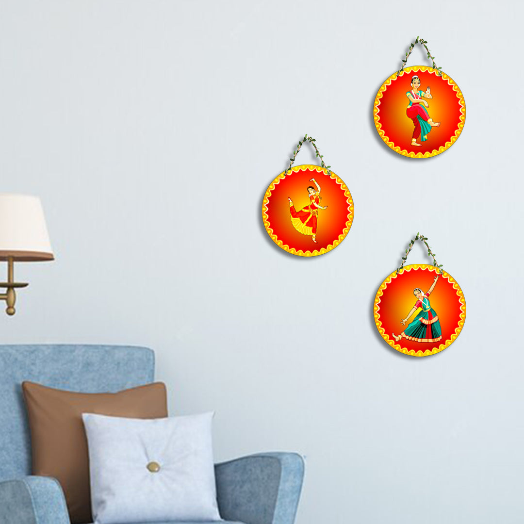 Circular Shape Wall Hanging Set of 3