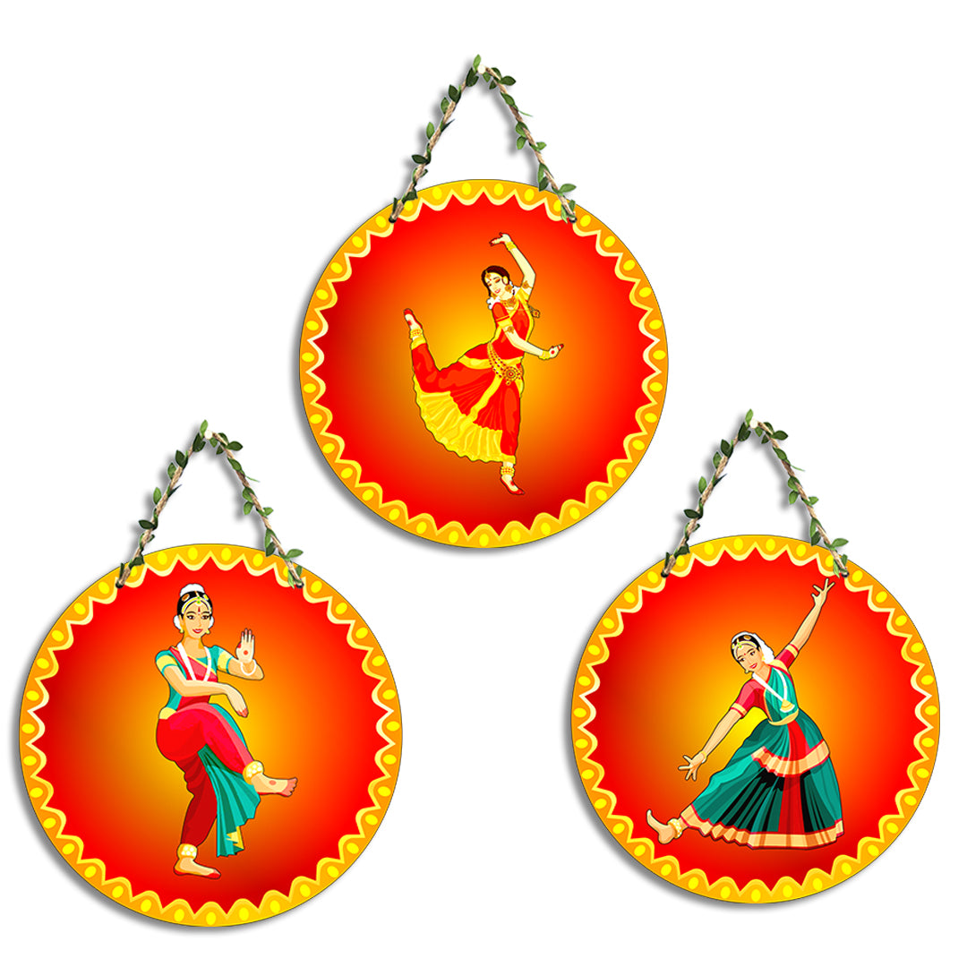 Circular Shape Wall Hanging Set of 3