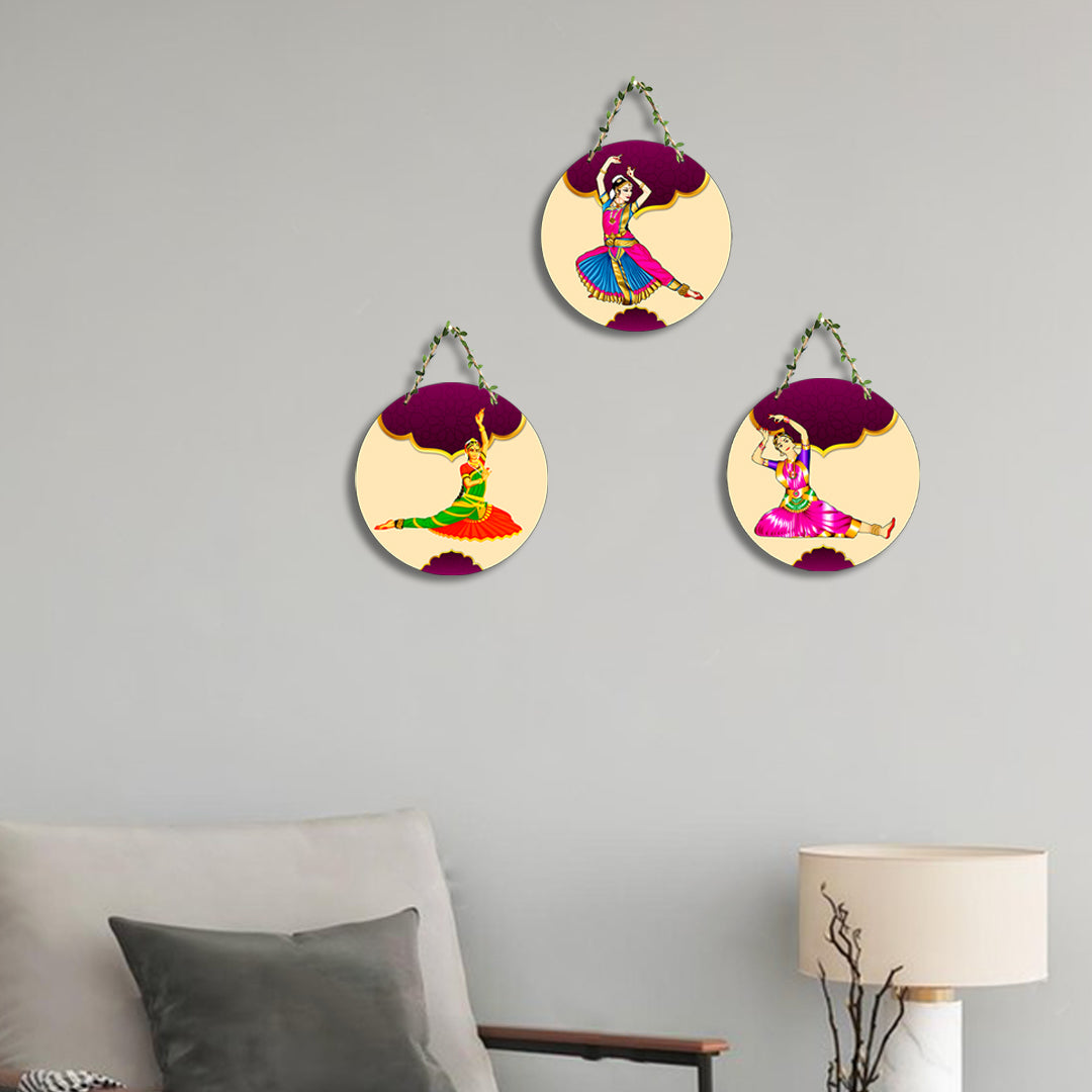 Circular Shape Wall Hanging Set of 3