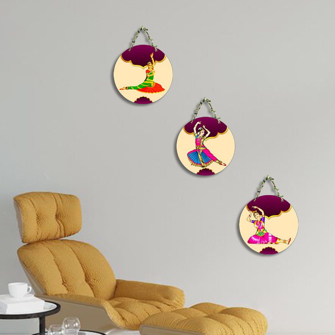 Circular Shape Wall Hanging Set of 3