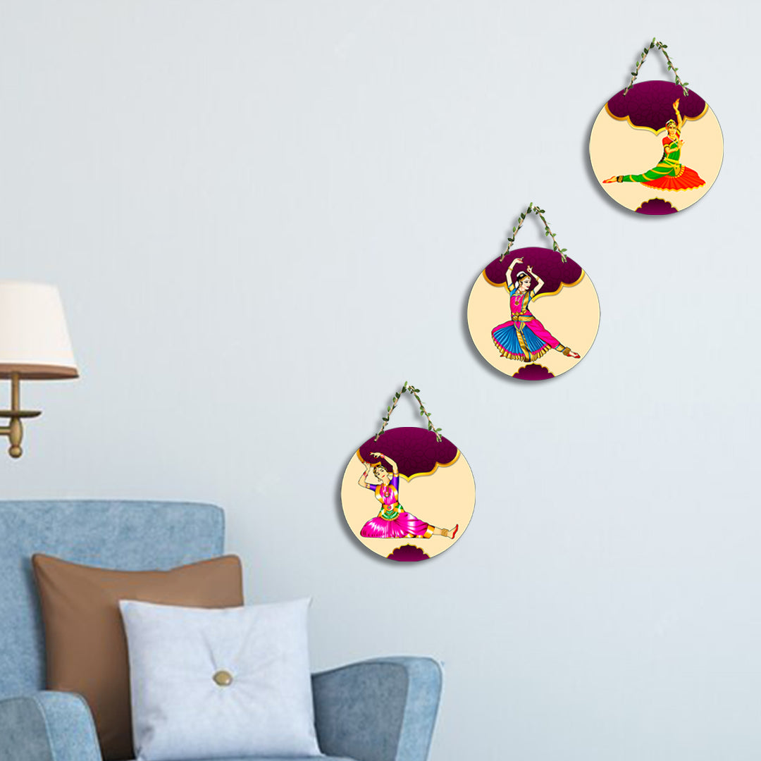 Circular Shape Wall Hanging Set of 3