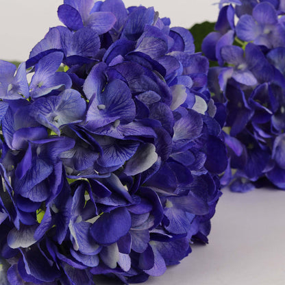 Violet Hydrangea Artificial Flower for Vases | 4 Stems 68 CM (Without Vase)