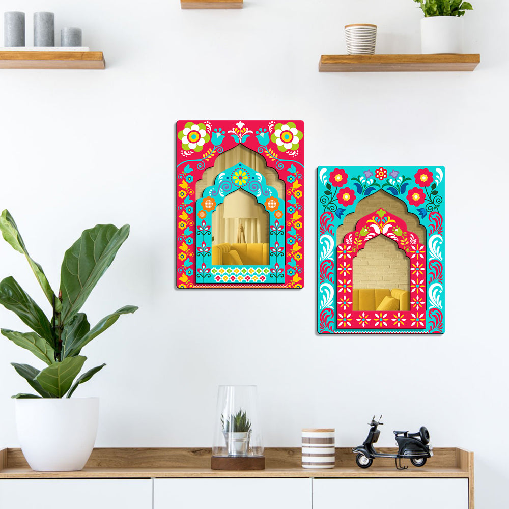 Sehaz Artworks Jharokha Wall Hanging