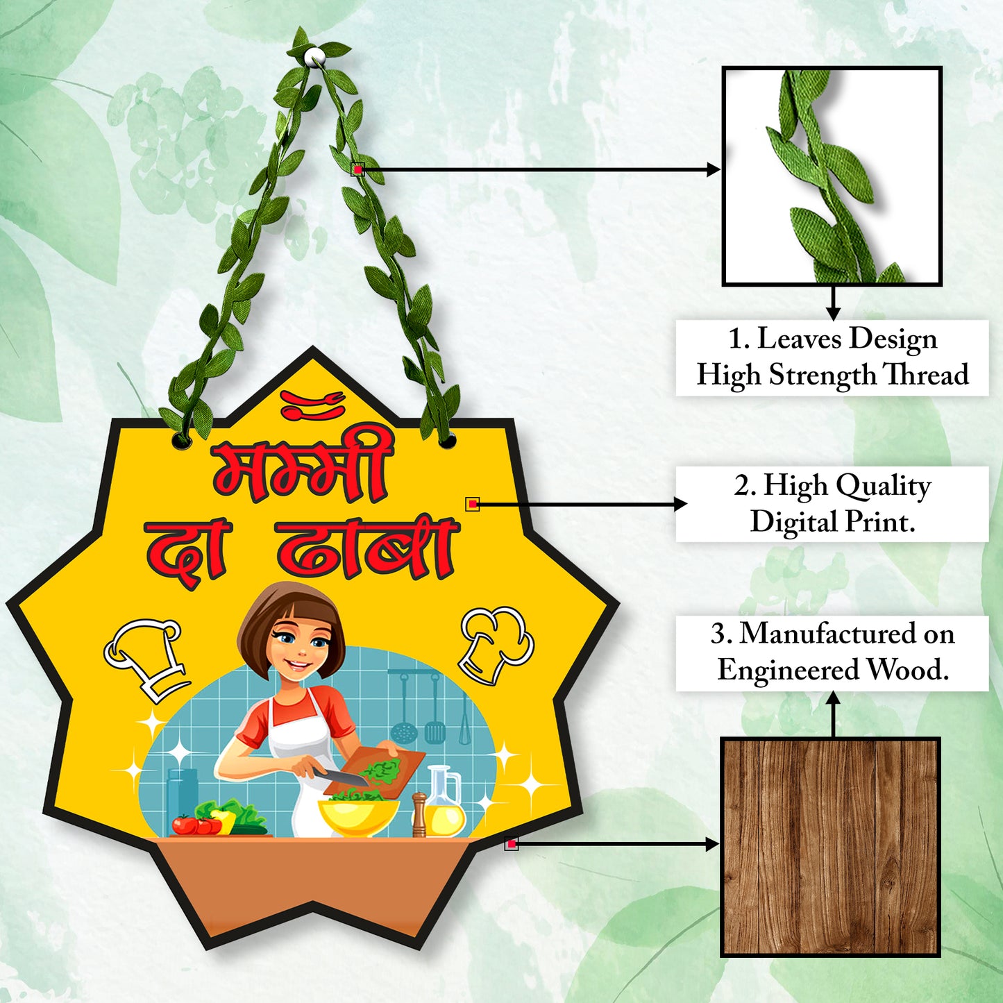 Mummy Ka Dhaba Wall Hanging for Kitchen