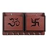 Om Swastik Brown Pocket Key Holder