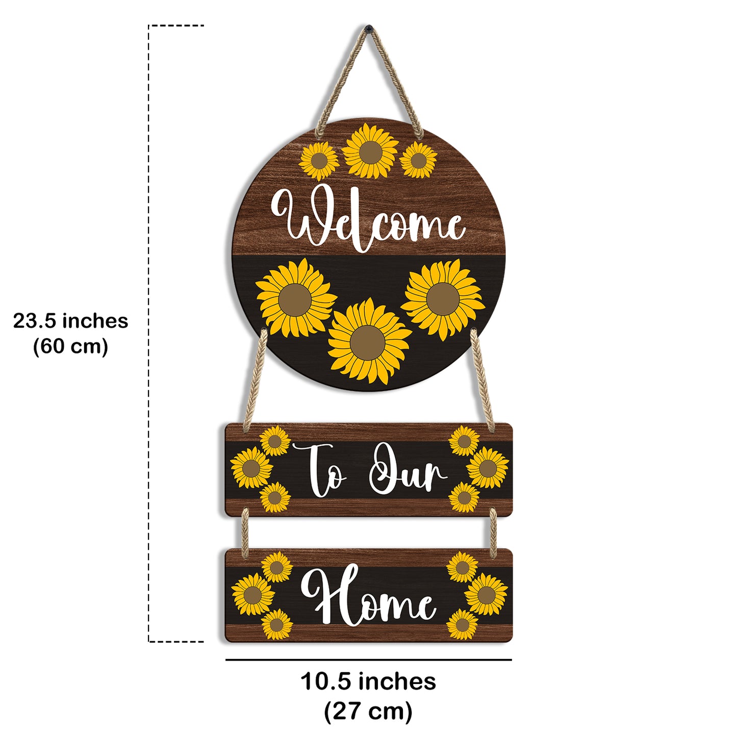 Rectangular Circle Wall Hanging