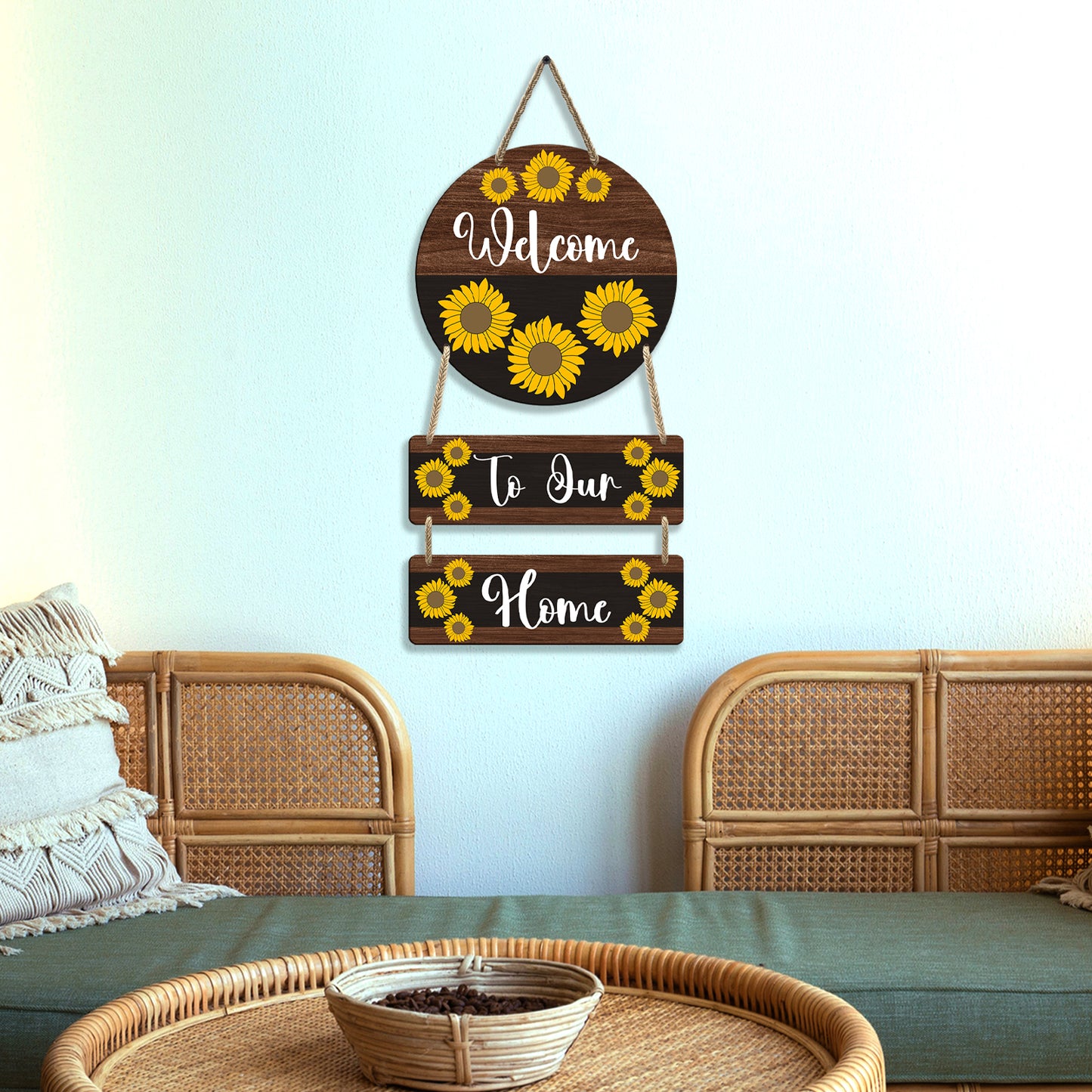 Rectangular Circle Wall Hanging