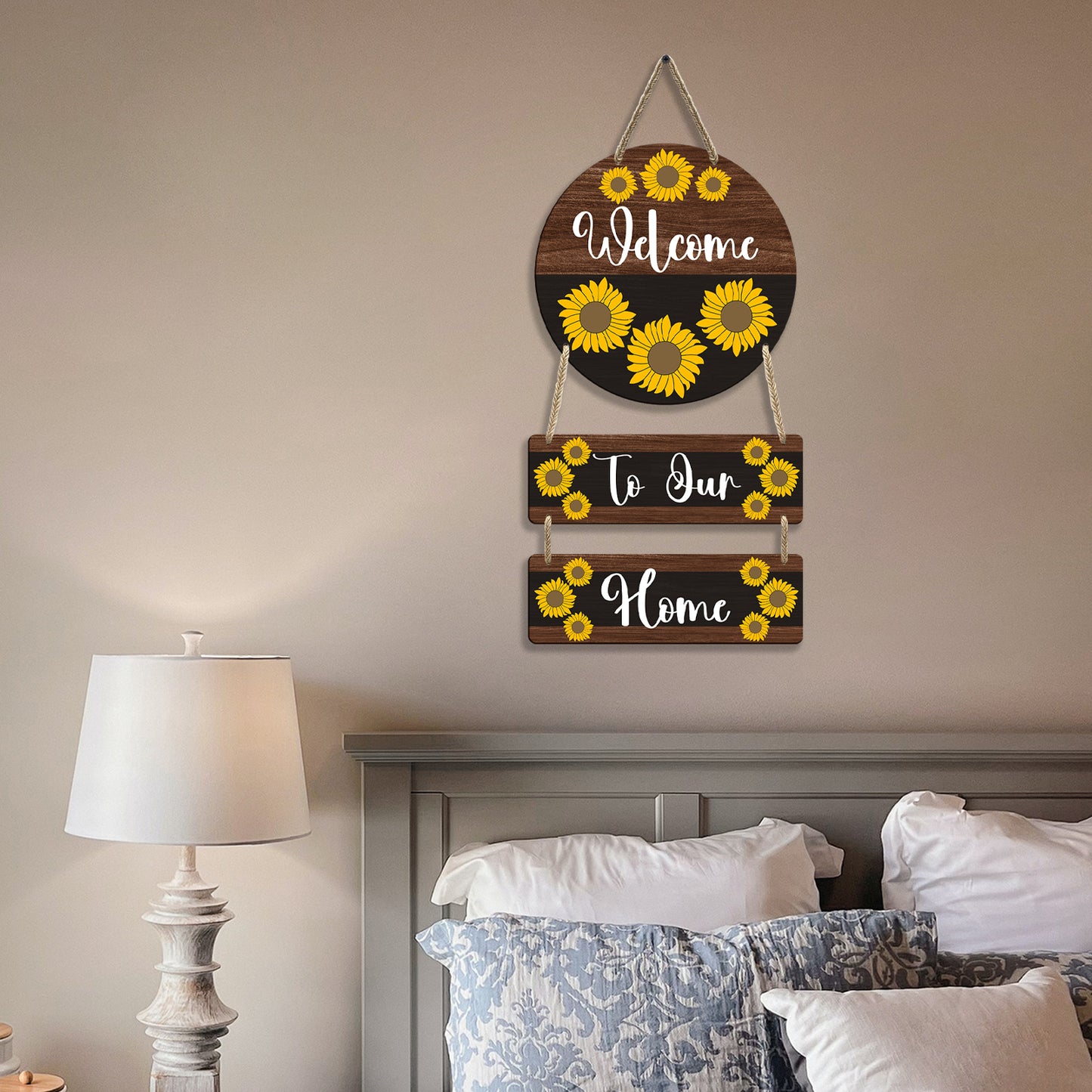 Rectangular Circle Wall Hanging