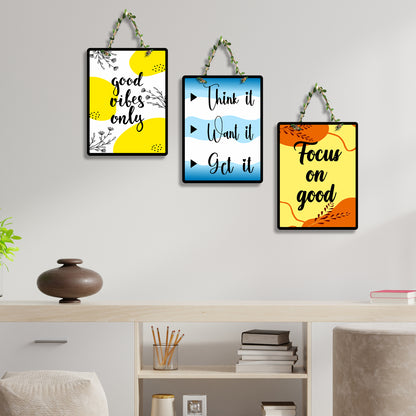 Rectangular Wall Hanging Set of 3