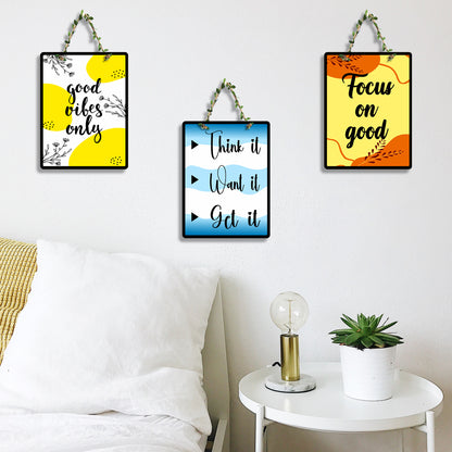 Rectangular Wall Hanging Set of 3