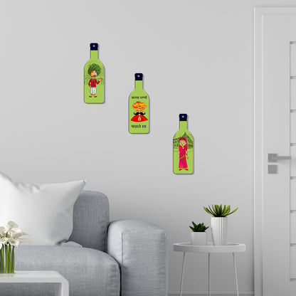 Bottle Shape Wall Hanging